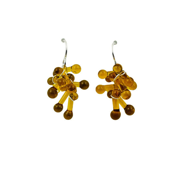 Rossetti Cluster Earrings - Amber