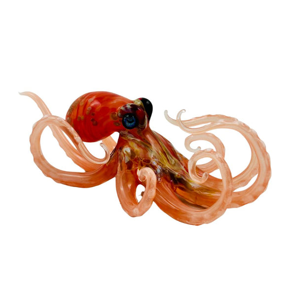 Small Glass Octopus - Coral