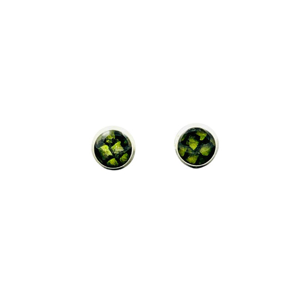 Small Stud Earrings - Sockeye Green