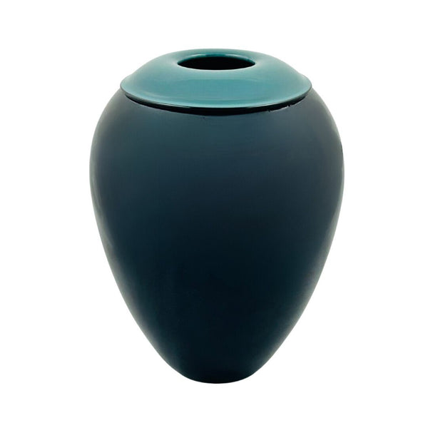 Double Overlay Vase - Black