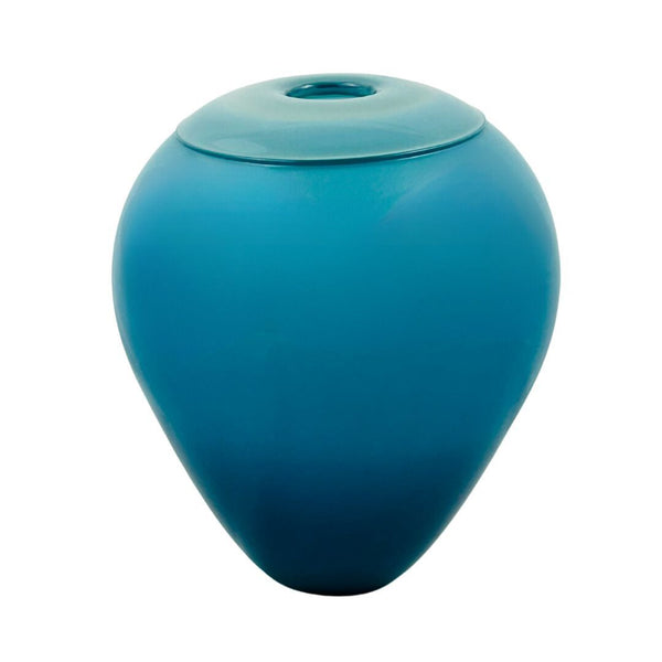 Double Overlay Vase - Turquoise