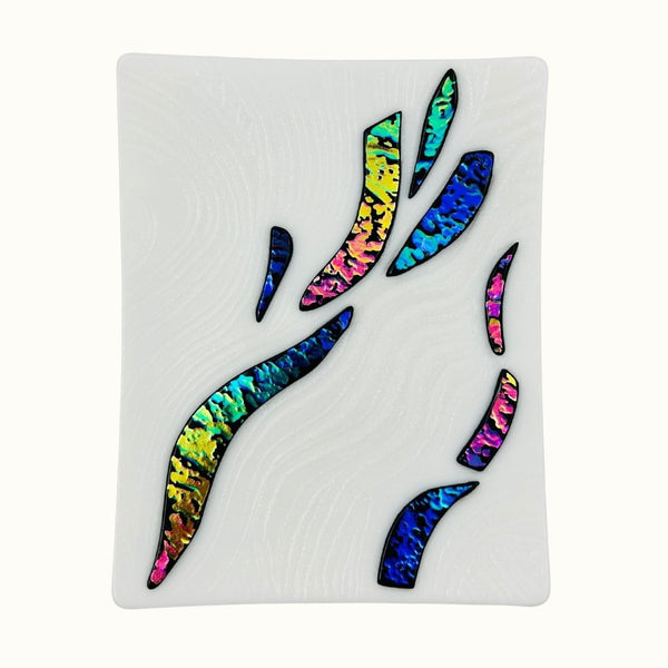 White Plate - Dichroic Accents