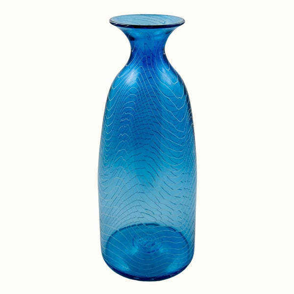 Blue Cane Vase - Topography