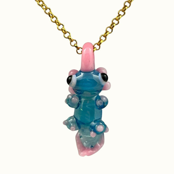 Awkward² Necklace - Unicorn Axolotl