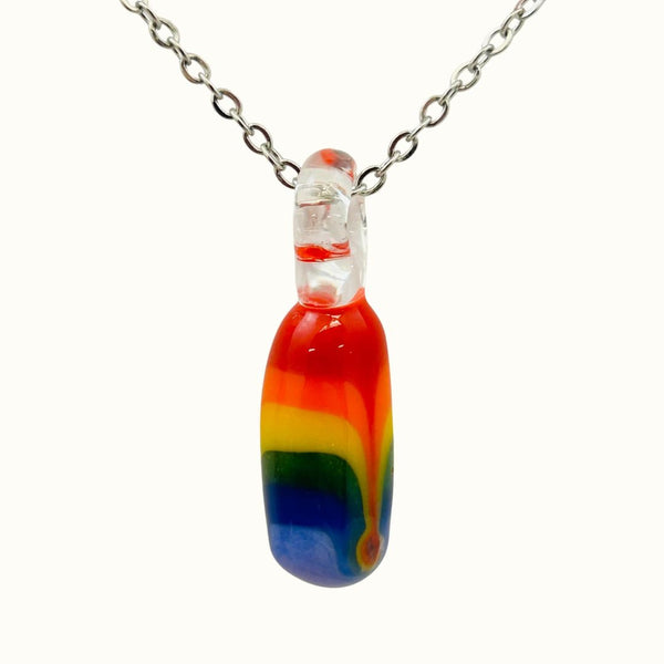 Awkward² Necklace - Rainbow Bar