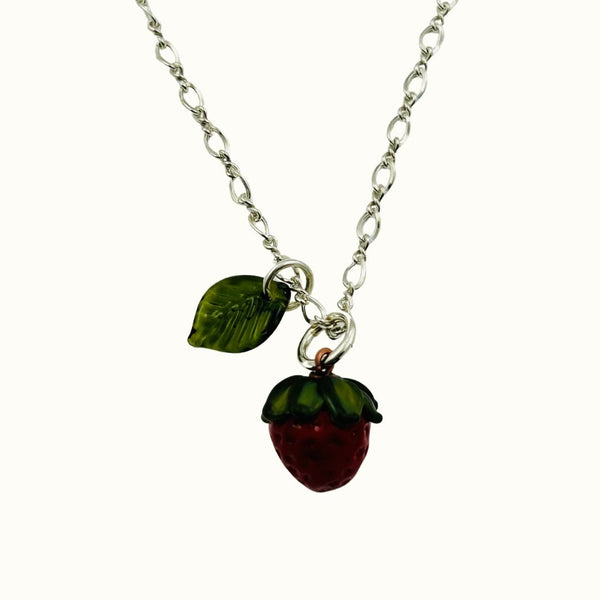 Strawberry Charm Necklace