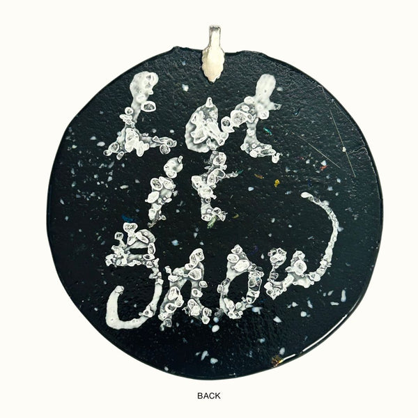 Fused Ornament - Let It Snow Snowflake