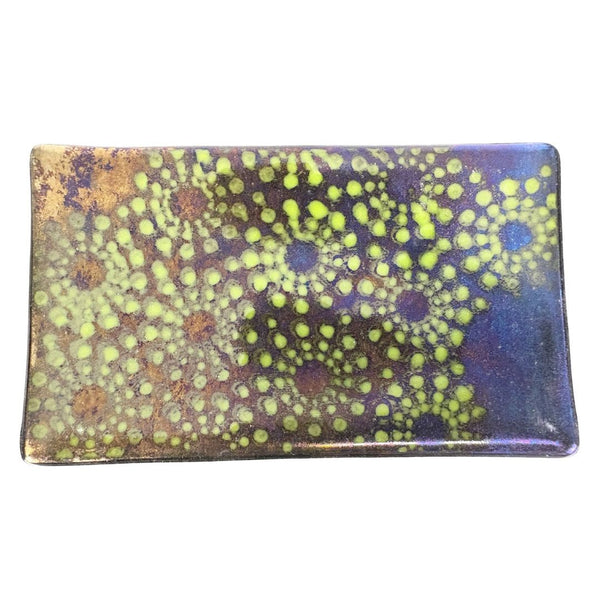 Small Tray - Gray & Yellow Fireworks