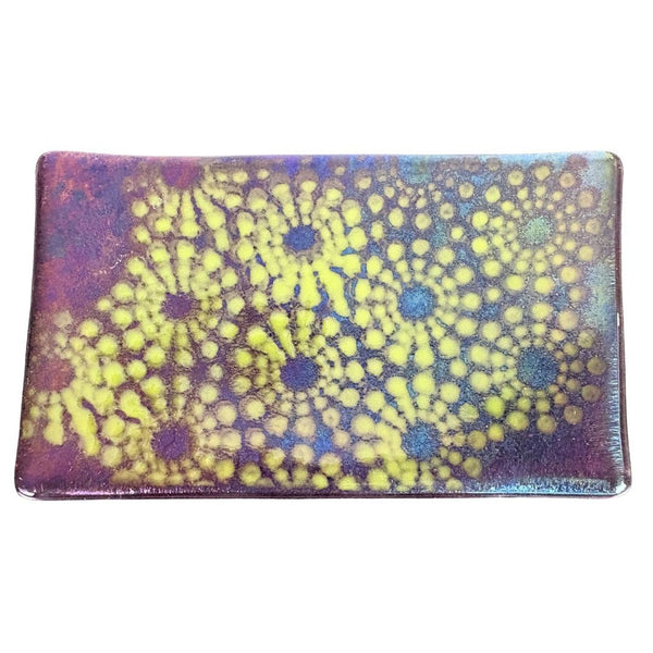 Small Tray - Black Fireworks