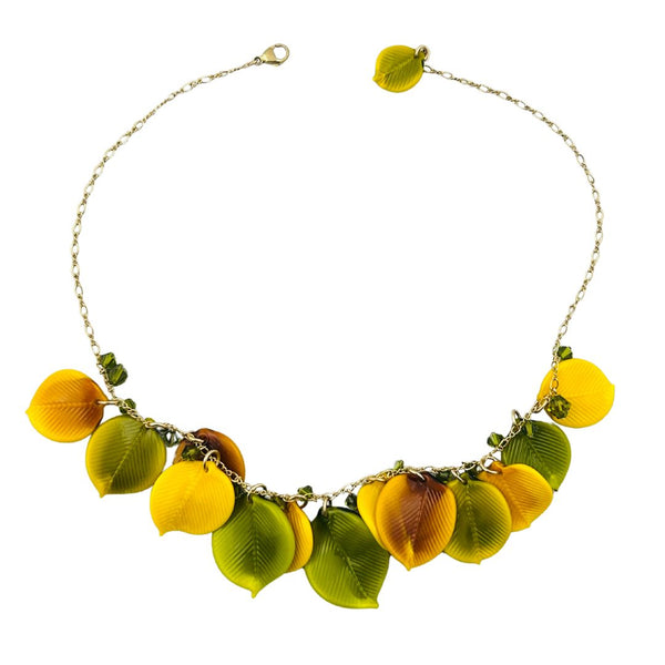 Mixed Aspen Leaf Necklace