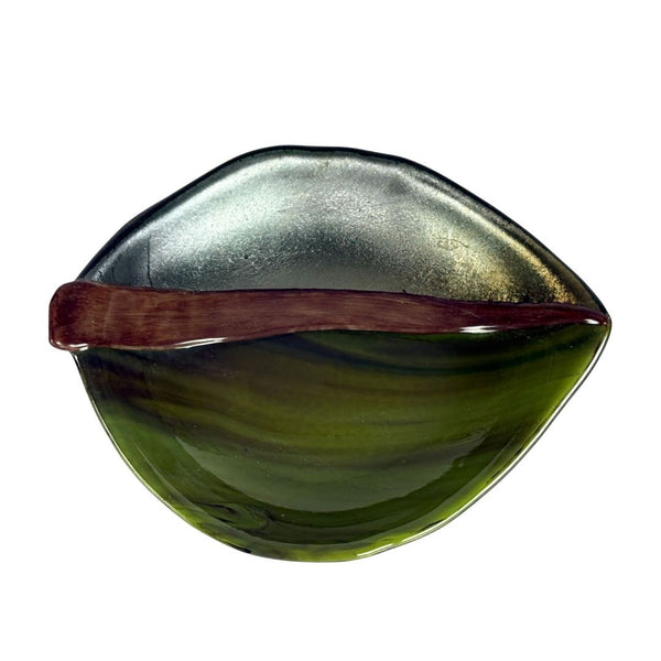 Dichroic Leaf Bowl #3