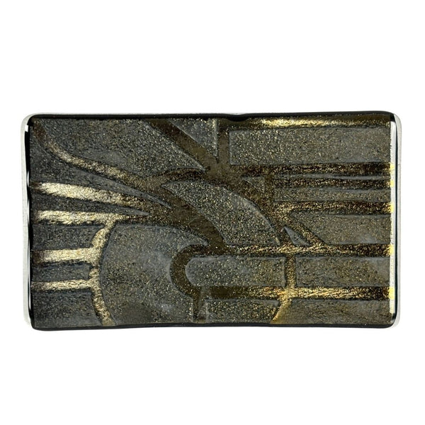 Small Tray - Black Dichroic Sunrise