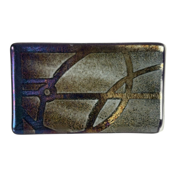 Small Tray - Black Dichroic Eyelet