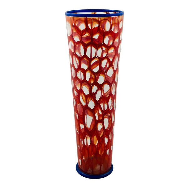 Murrine Vase - Red & Blue