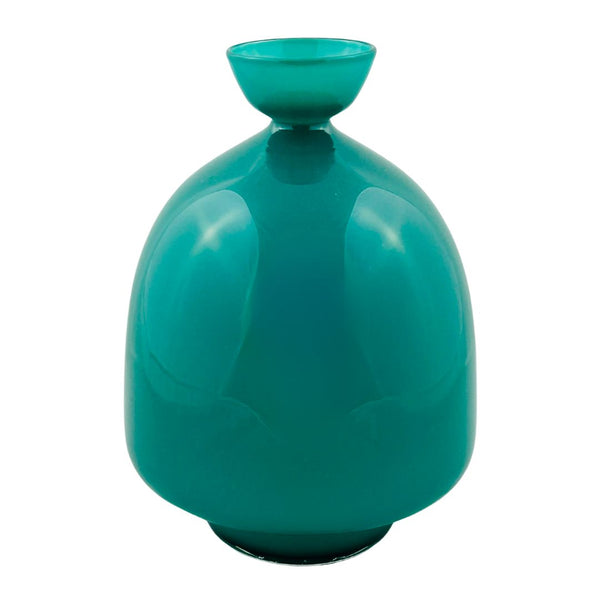 Double Overlay Bell Vase - Teal