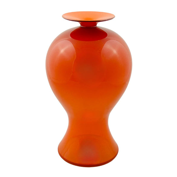 Guardian Vase - Orange w/ Lt. Orange Rim