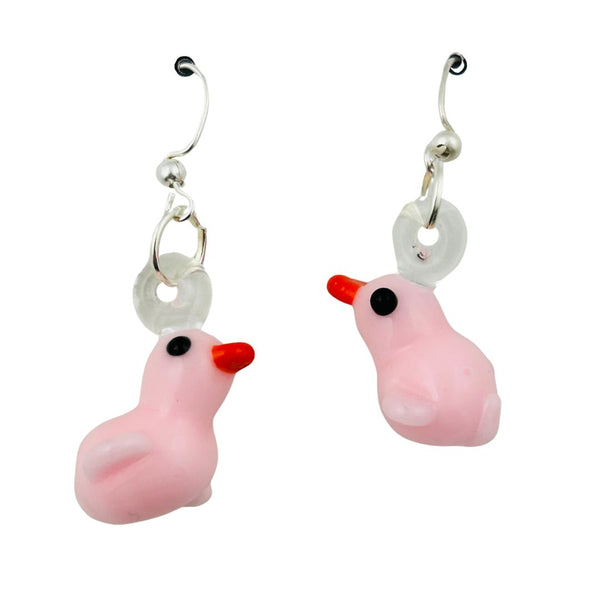 Awkward² Earrings - Pink Birds