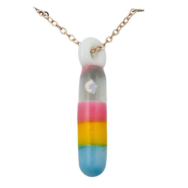 Awkward² Necklace - Pansexual Opal