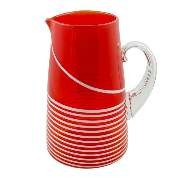 Red & White Holiday Pitcher - 1/2