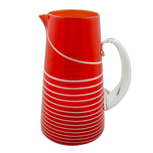 Red & White Holiday Pitcher - Tall