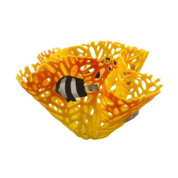 Coral Bowl with Fish