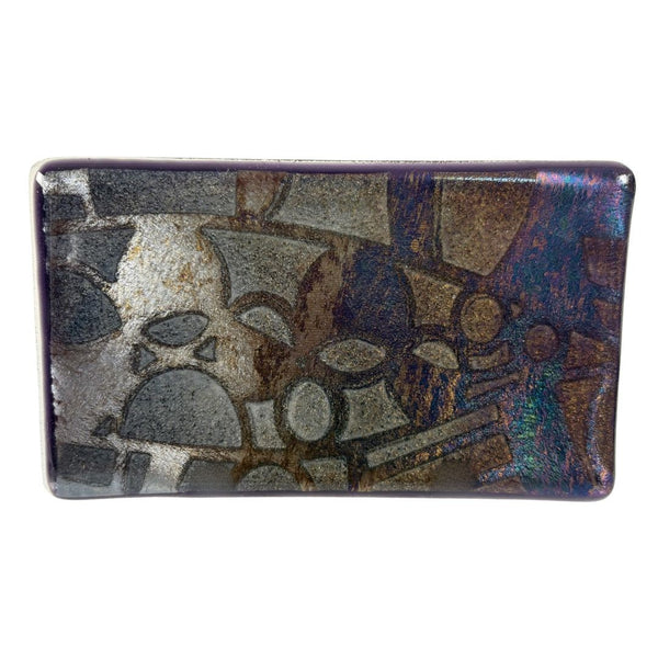 Small Tray - Black Dichroic Shapes