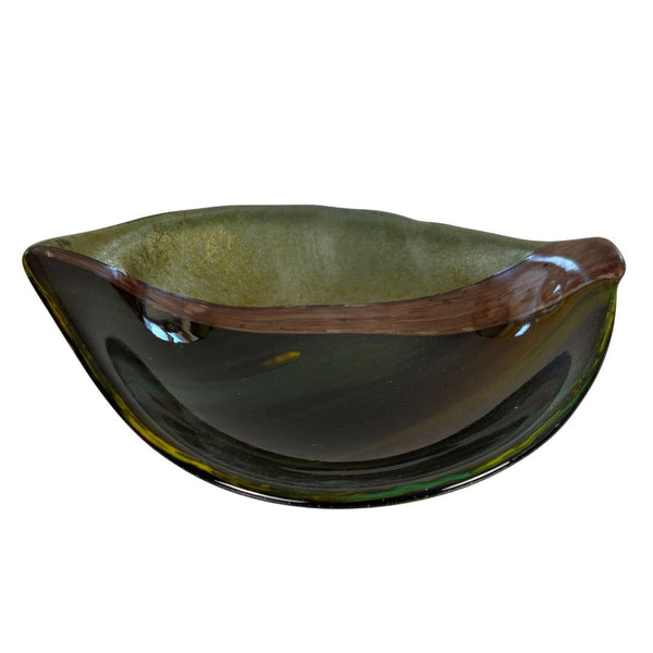 Dichroic Leaf Bowl #1