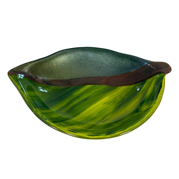 Dichroic Leaf Bowl #2