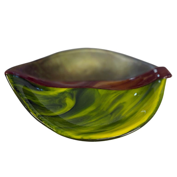 Dichroic Leaf Bowl #3