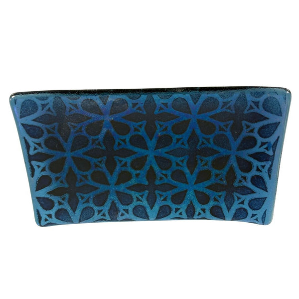 Small Tray - Blue Dichroic Shurikens