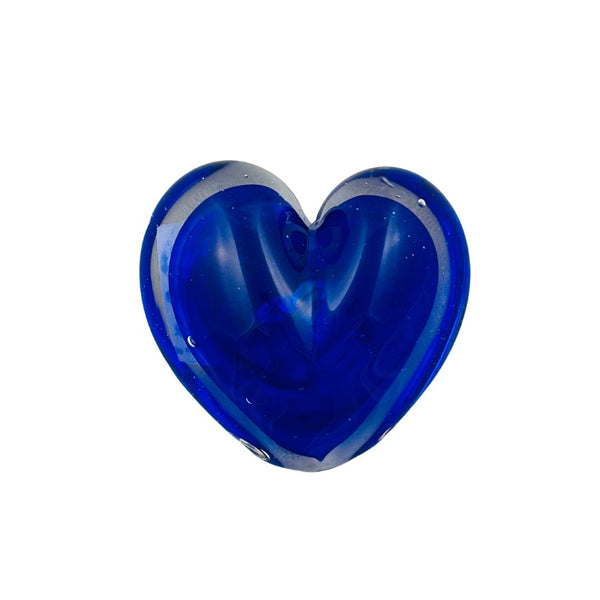 Heart Paperweight - Blue Blood