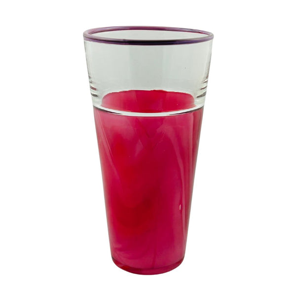 Marbled Incalmo Vase - Raspberry Creme