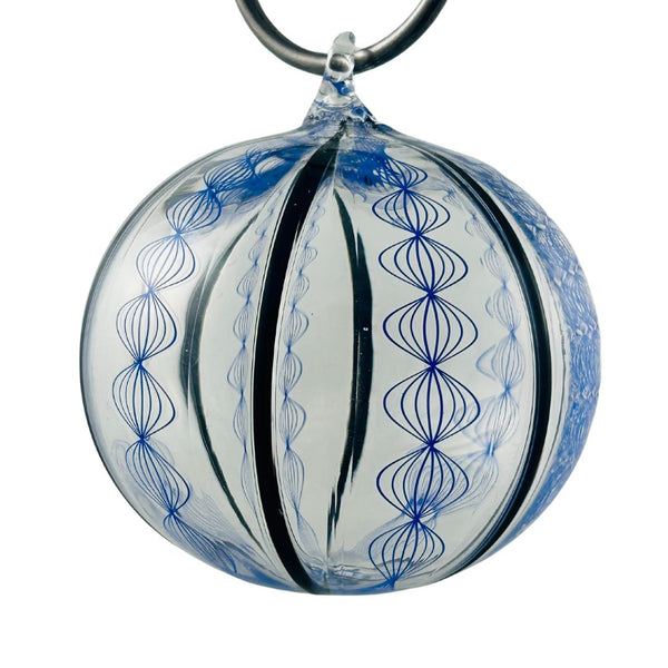 Chris Schuelke Cane Ornament - Hues of Blues