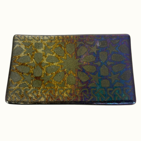 Small Tray - Purple Dichroic Starburst