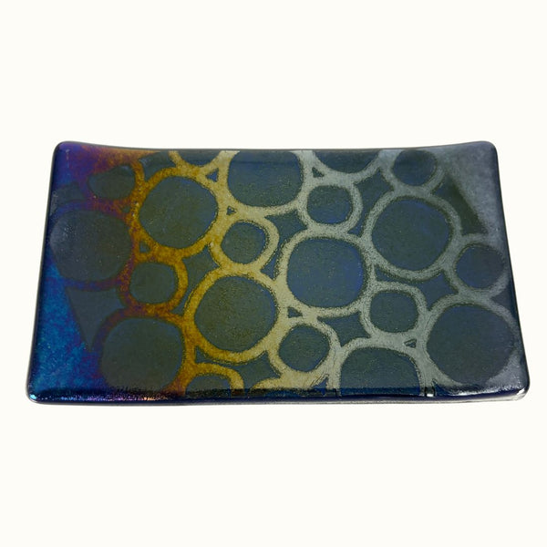 Small Tray - Purple Dichroic Circles