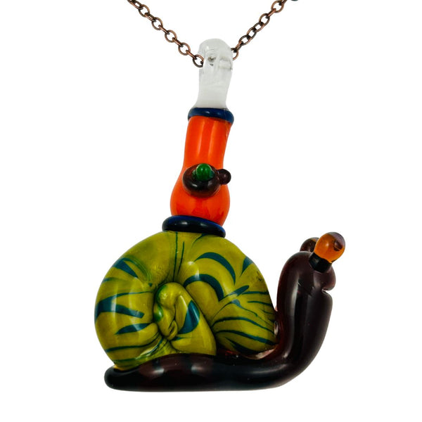 Awkward² Necklace - Snail w/ Bong