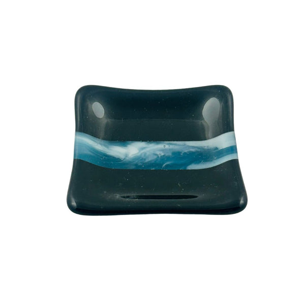 Bungalow Small Square Plate - Pacific Stripe