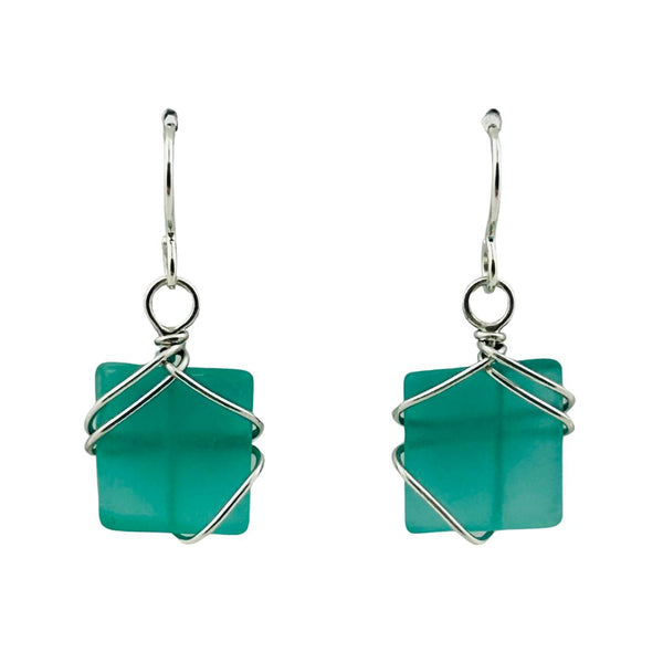 Wrapped Earrings - Lagoon