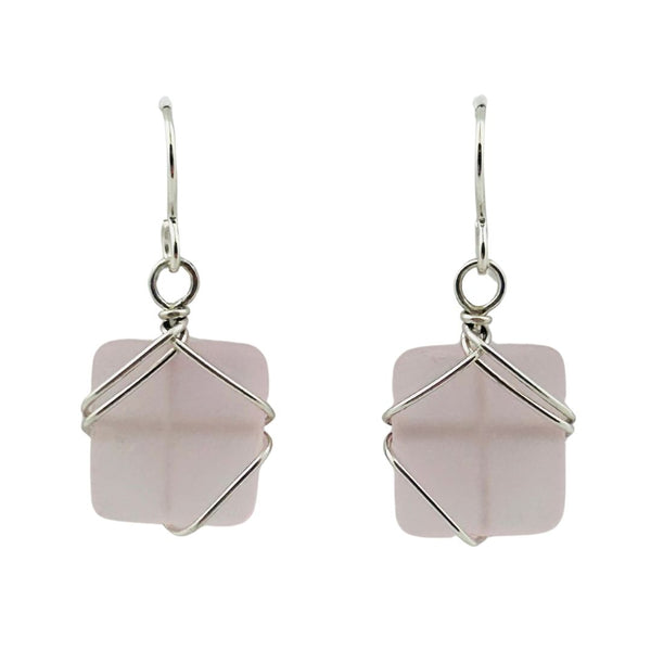 Wrapped Earrings - Dusty Rose