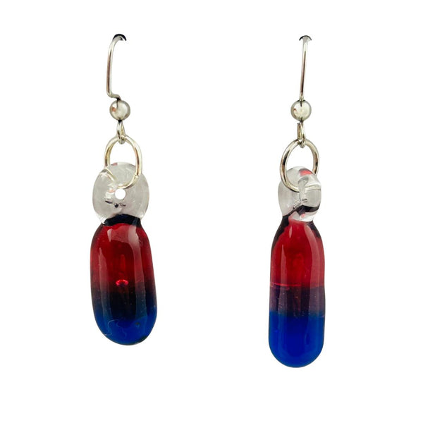 Awkward² Earrings - Bisexual Pride