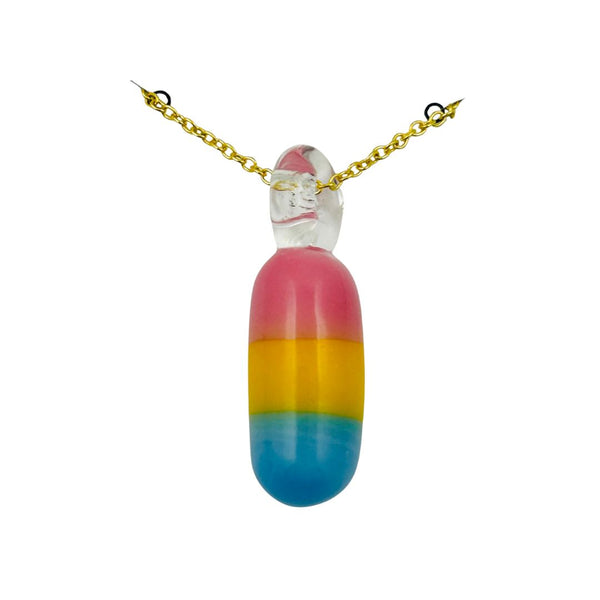 Awkward² Necklace - Pansexual Bar