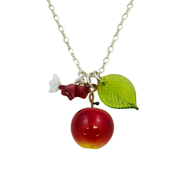 Yellow Cherry Botanical Necklace