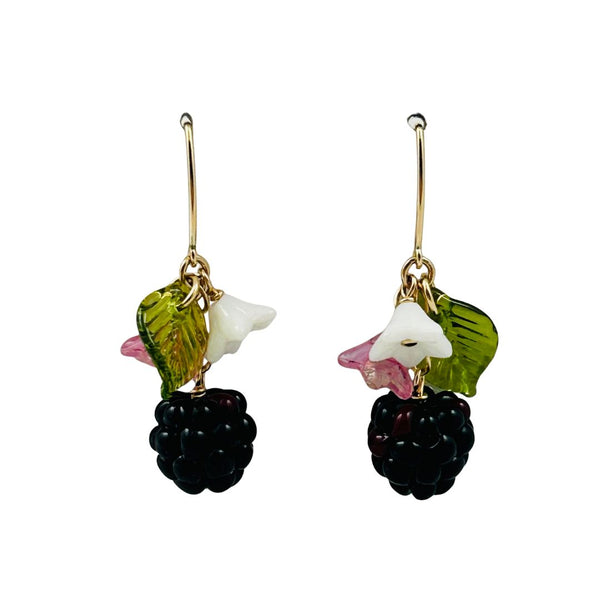 Blackberry Botanical Earrings