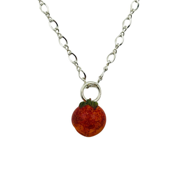 Tiny Peach Necklace