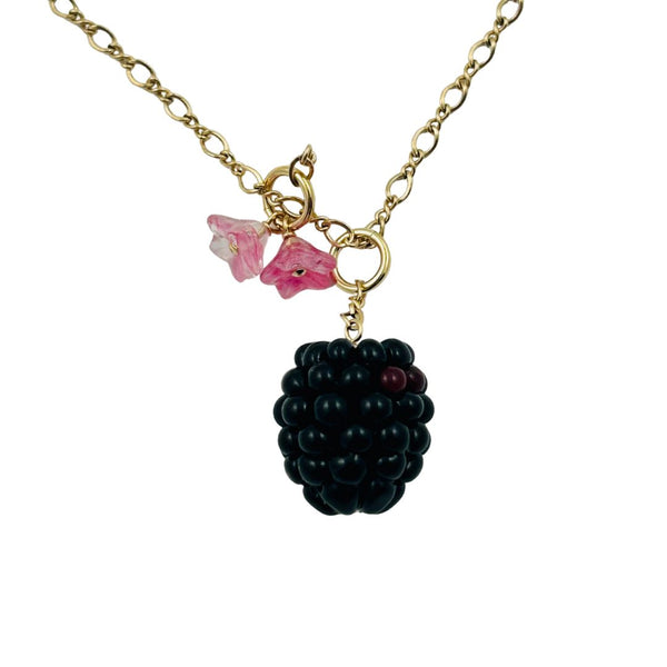 Blackberry Botanical Necklace