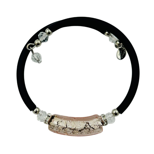 Glass Bead Rubber Bracelet - Intuition