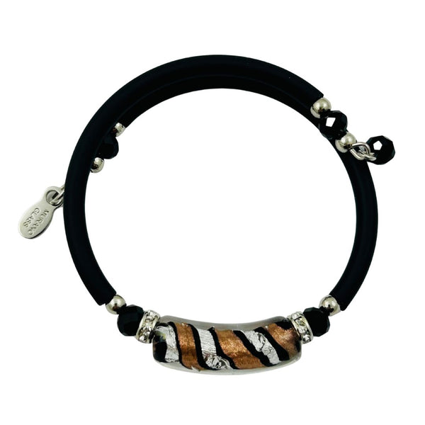 Glass Bead Rubber Bracelet - Murano Maestro