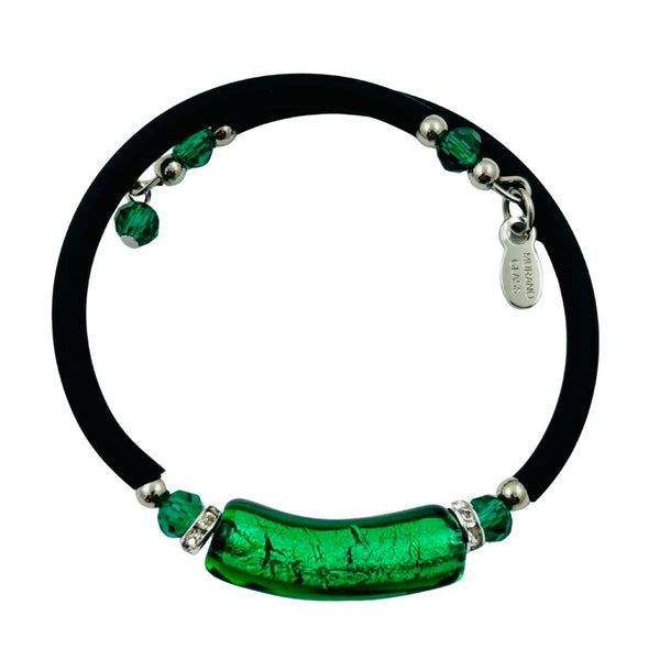 Glass Bead Rubber Bracelet - Virtuoso