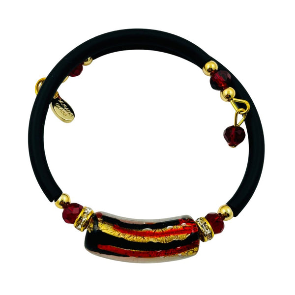 Glass Bead Rubber Bracelet - Queen's Jewels