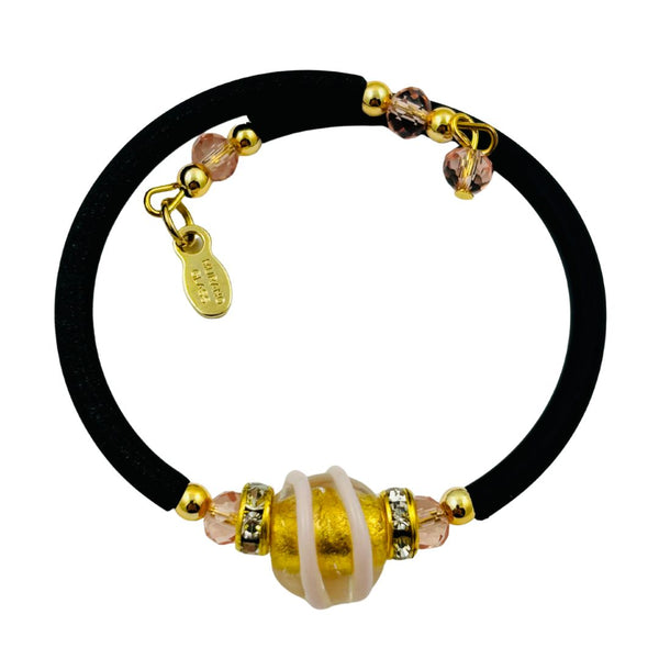 Glass Bead Rubber Bracelet - Royal Wedding